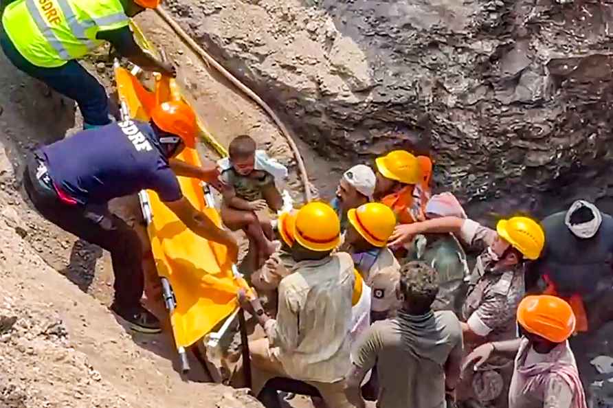 Efforts underway to rescue child from borewell