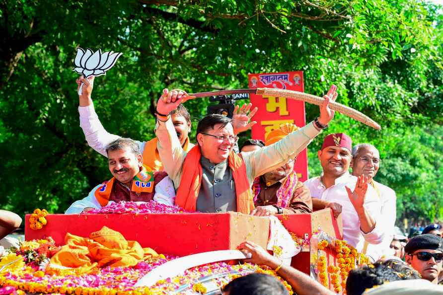 CM Dhami campaigns in Haldwani