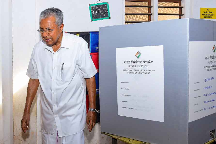 2nd phase of LS polls: Kerala CM votes
