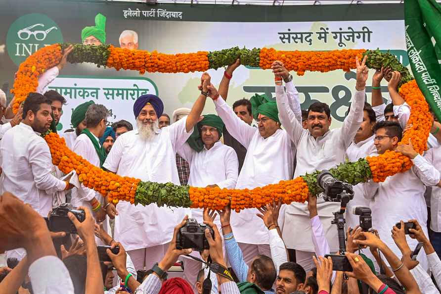 Sukhbir Badal & Abhay Chautala rally