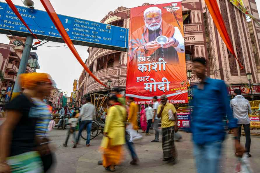 Preps for PM Modi's roadshow in Varanasi