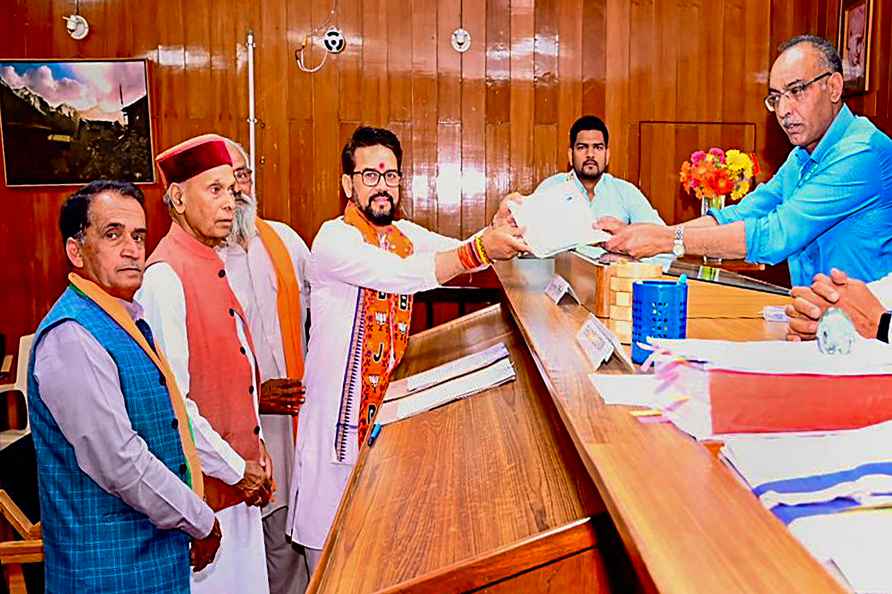 Anurag Thakur files nominations