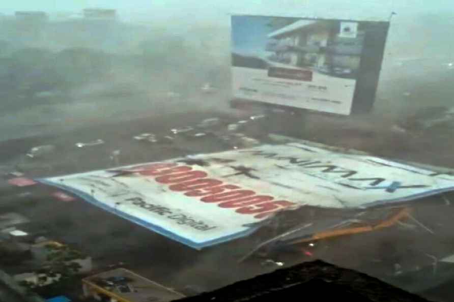 Billboard collapse in Mumbai