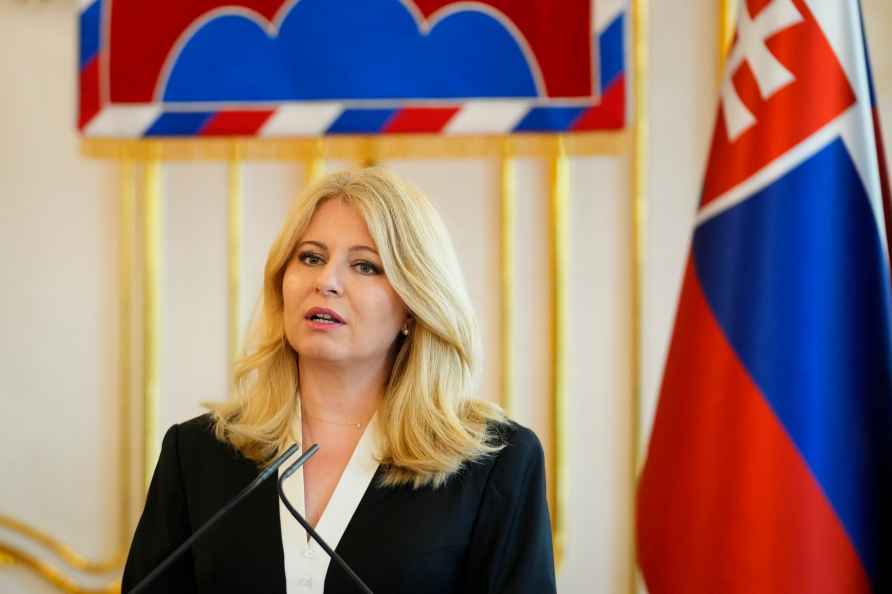 Slovakia's incumbent President Zuzana