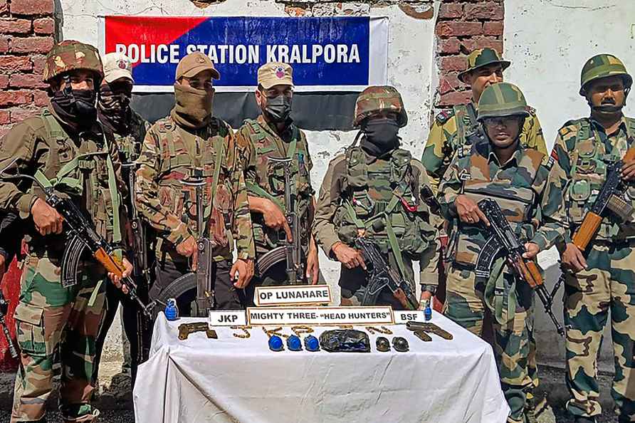 Arms, ammunition recovered in JK's Kupwara