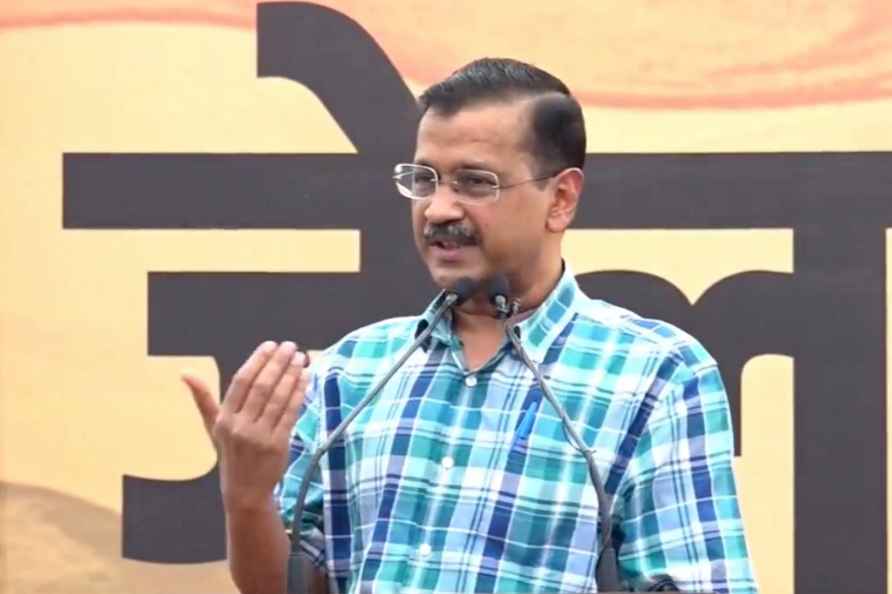 Kejriwal addresses party