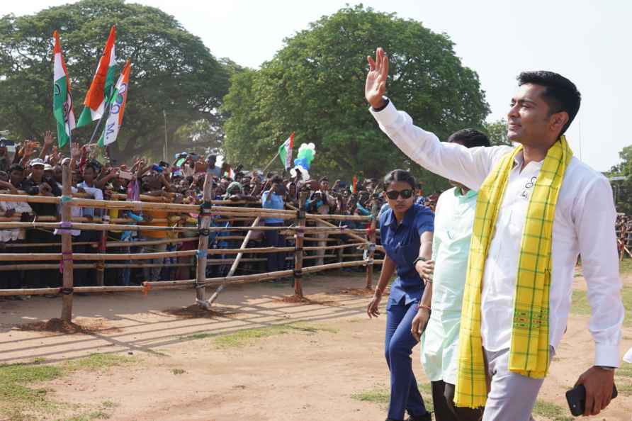 Abhishek Banerjee campaigns in Jhargram