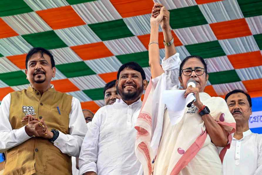 Bashirhat: TMC supremo and West Bengal CM Mamata Banerjee during...