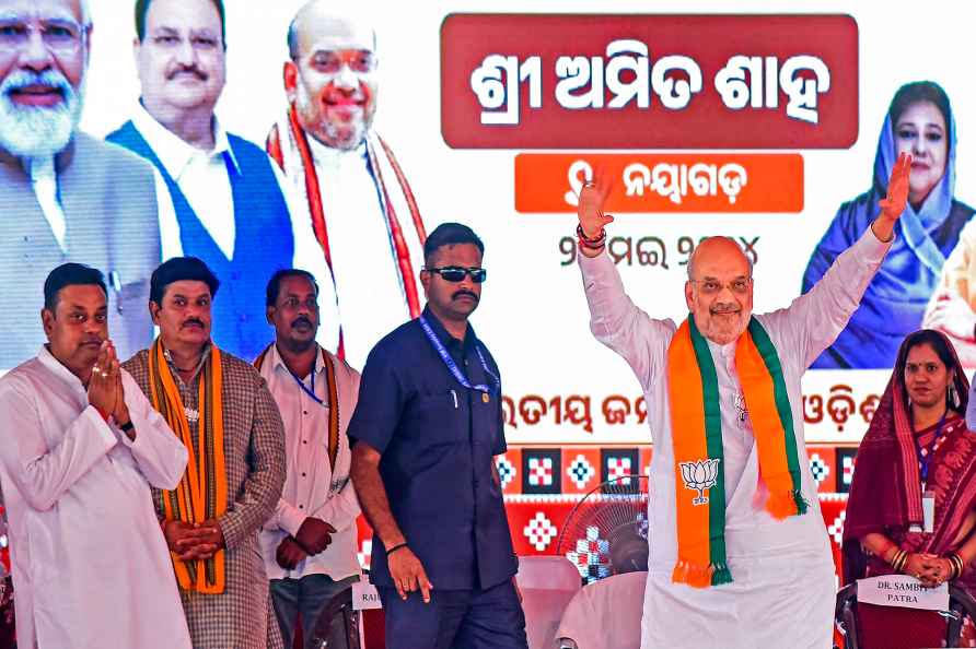 Nayagarh: Union Home Minister and BJP leader Amit Shah campaigns...