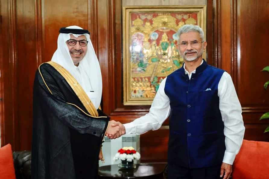 Jaishankar with Saudi ambassador Saleh bin Eid Al