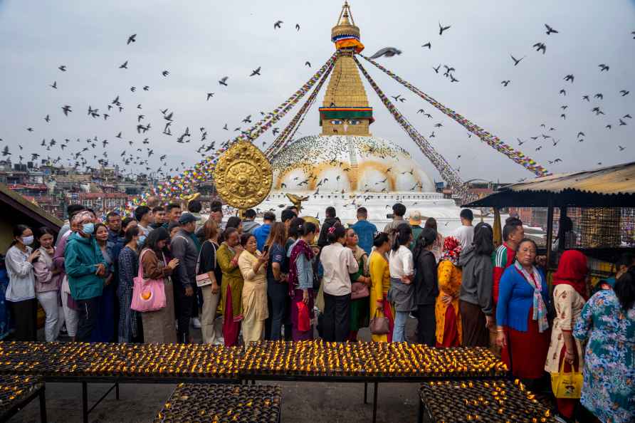 Devotees during Buddha Jayanti