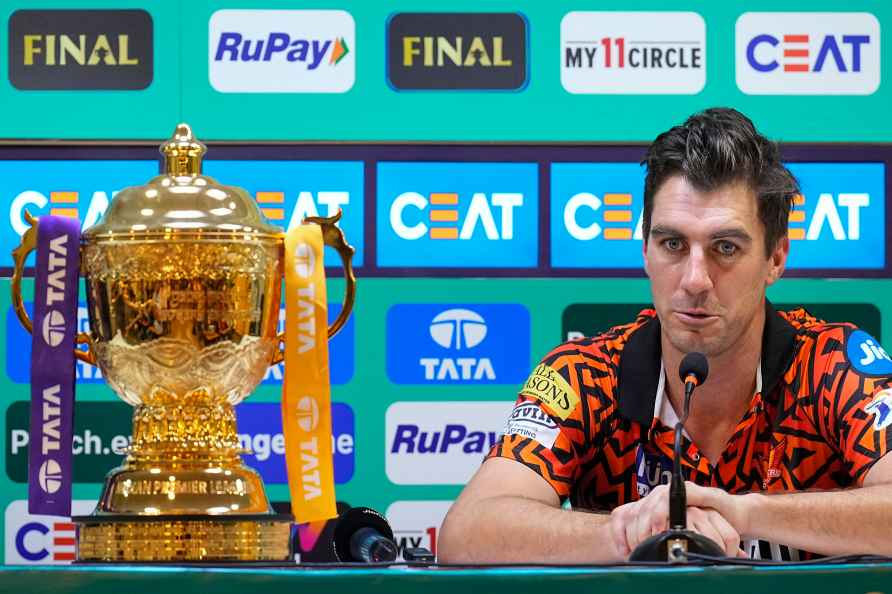 Chennai: Sunrisers Hyderabad's skipper Pat Cummins with the IPL ...