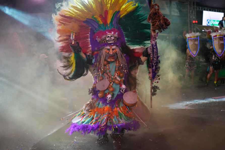 Annual parade in Bolivia