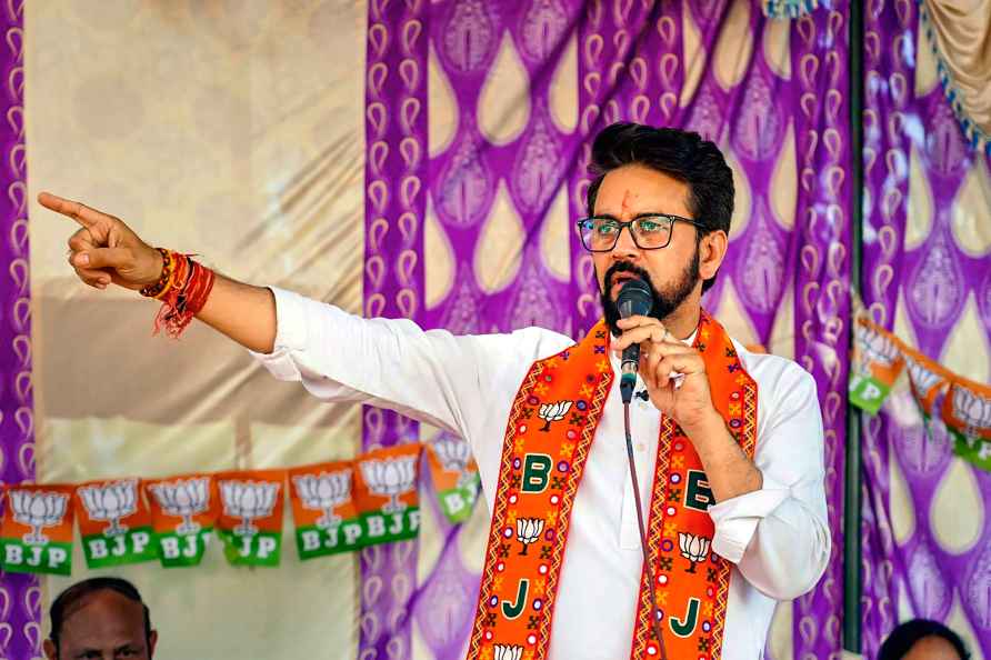 Anurag Thakur addresses rally in Una