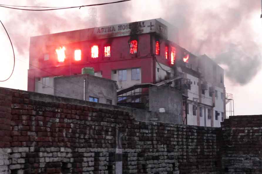 Fire at hospital in UP's Baraut