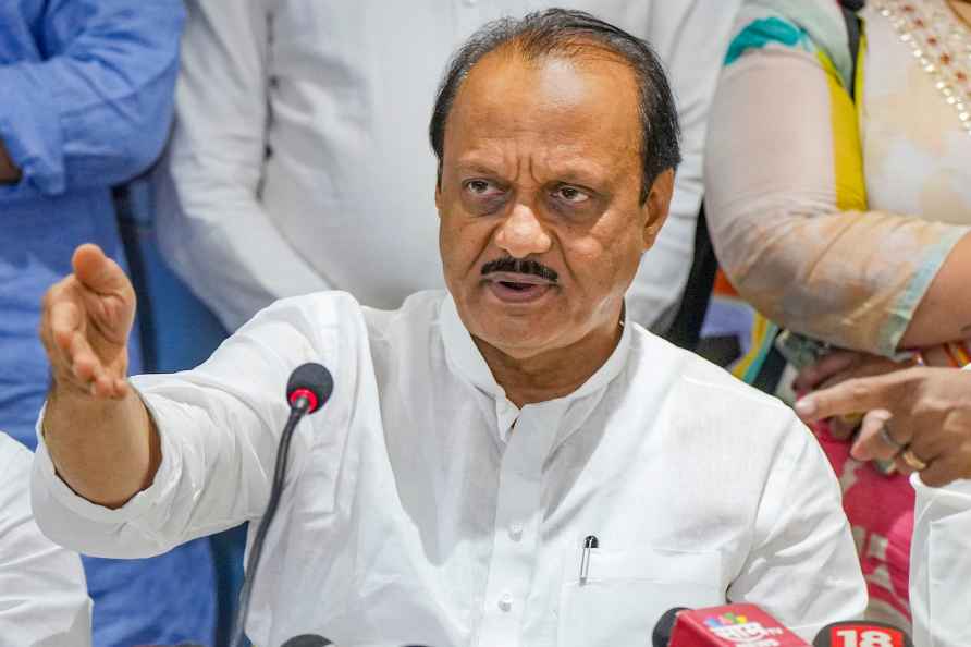 Mumbai: NCP (Ajit faction) President Ajit Pawar addresses during...