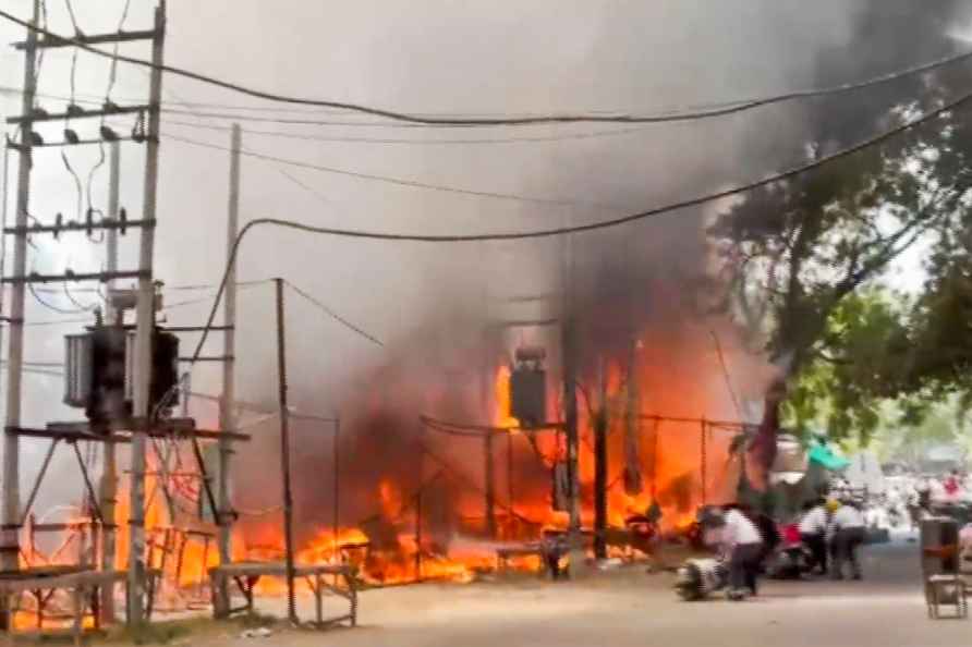 Fire at shops in Patiala