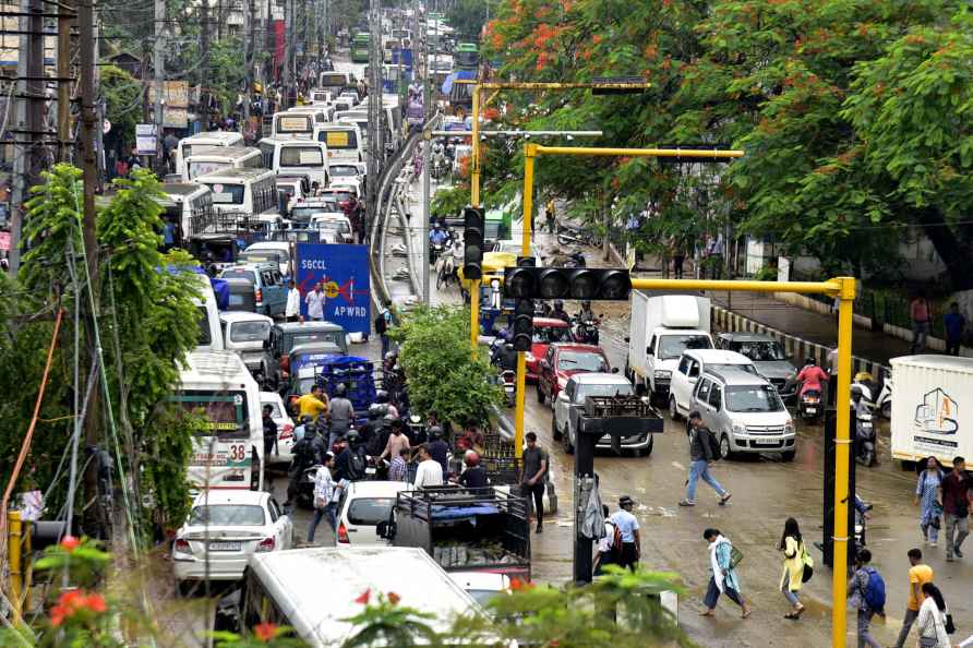 Waterlogging after rain in Assam