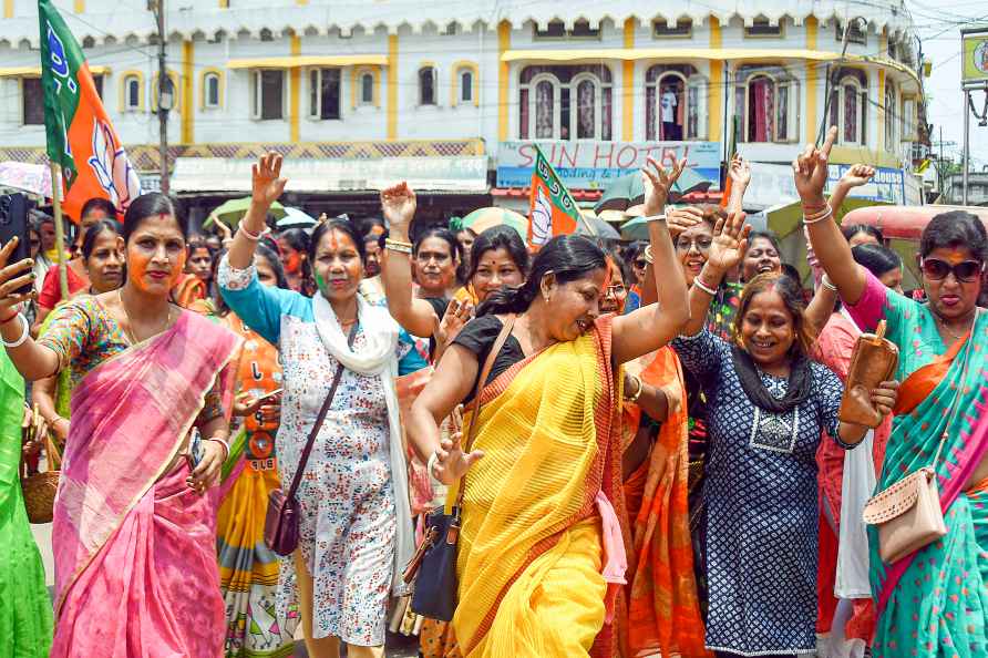 LS Poll results: BJP's celebration in Tripura