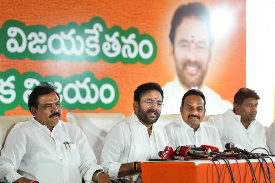 G. Kishan Reddy addresses a press conferene