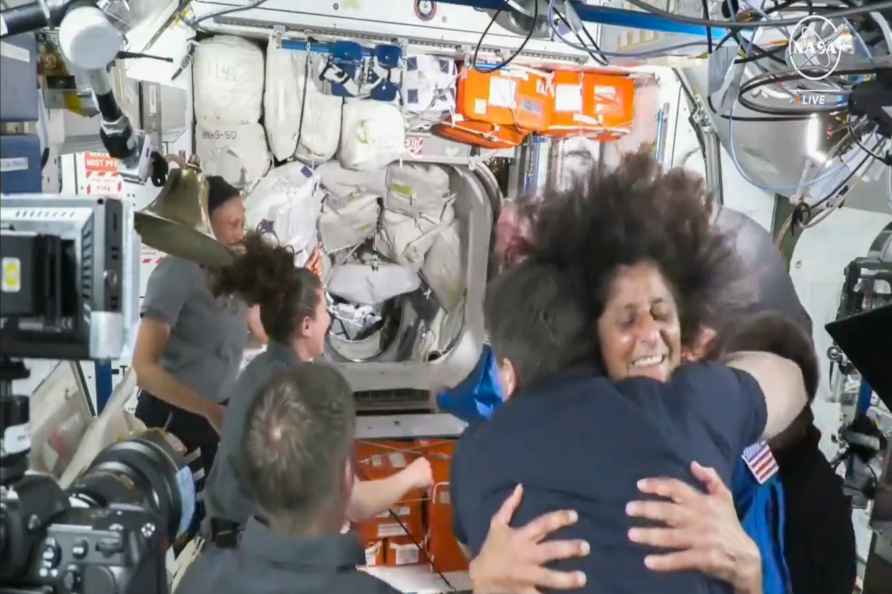 Sunita Williams breaks into impromptu dance as she enters ISS