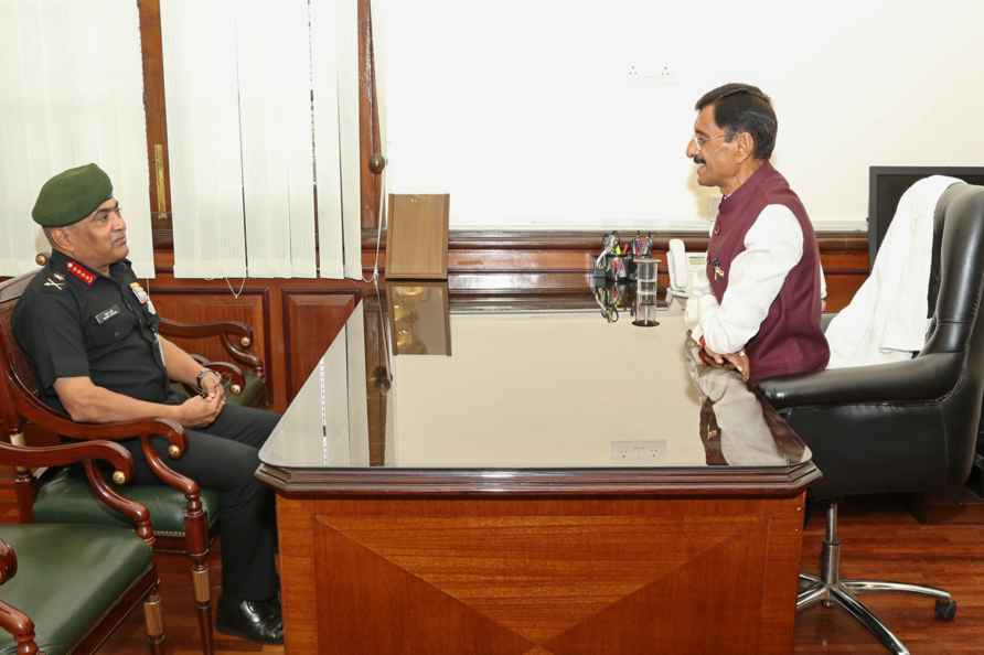 Gen Manoj Pande meets MoS Sanjay Seth
