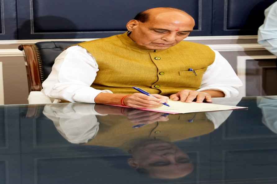 Rajnath Singh assumes charge