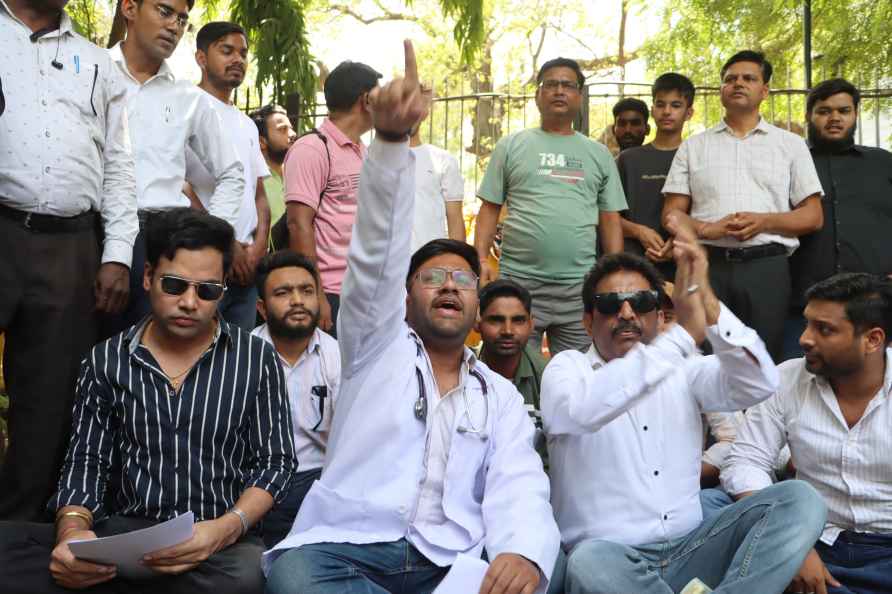 Protest for re-conduct of NEET exam