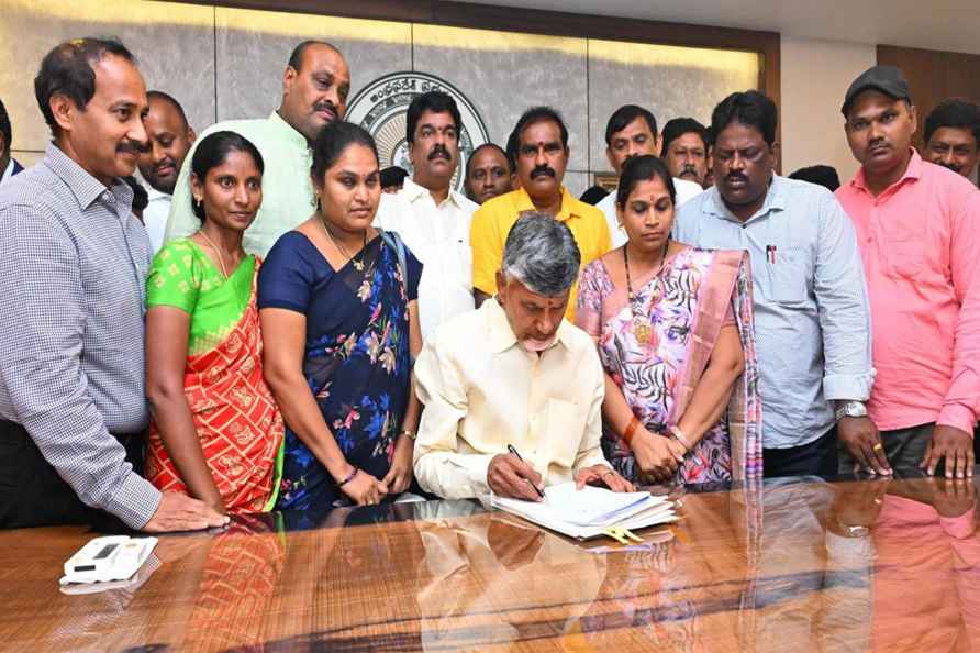 Amaravati: Andhra Pradesh Chief Minister Nara Chandrababu Naidu ...