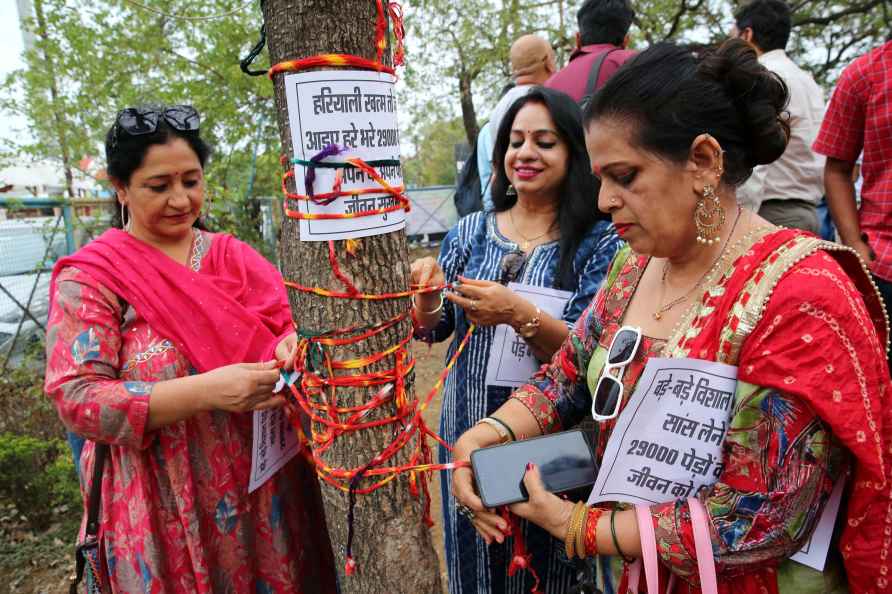 Activists campaign for saving trees