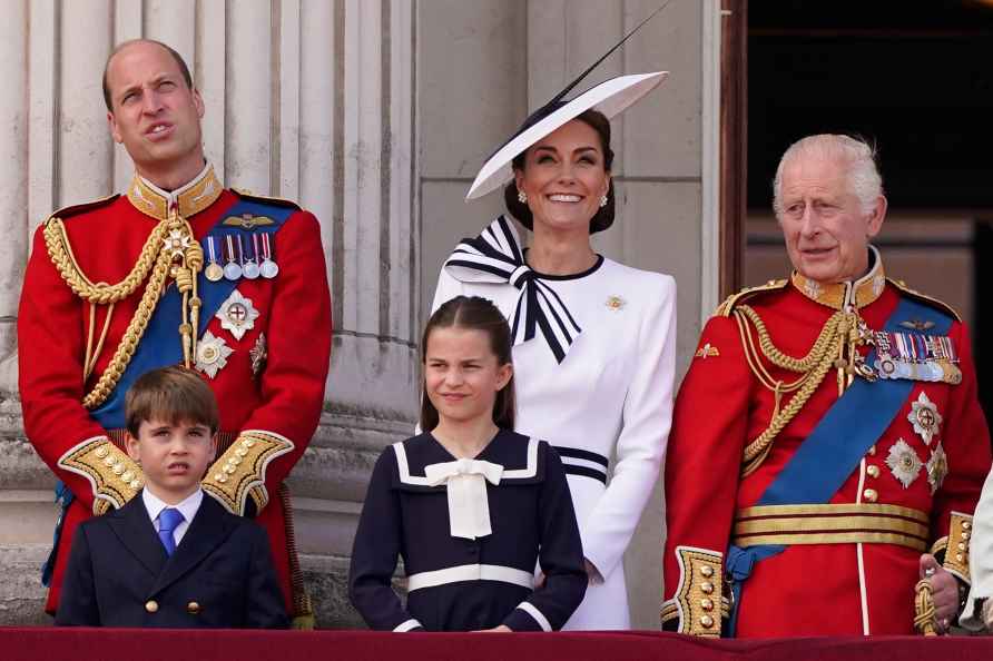 King Charles III,Prince William, Louis, Princess Charlotte,Kate