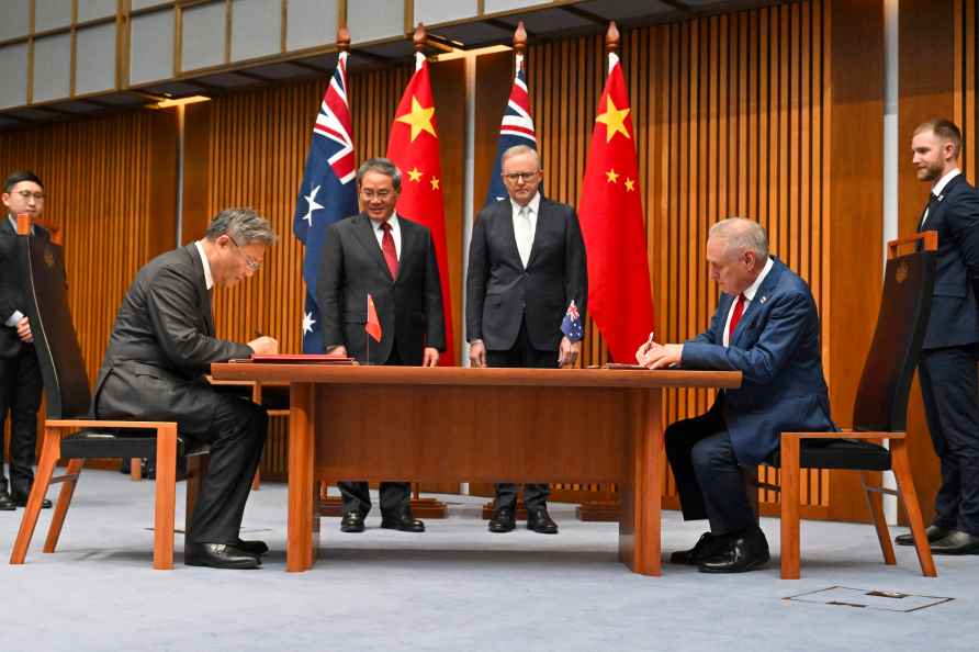 China's Premier Li Qiang,Anthony Albanese