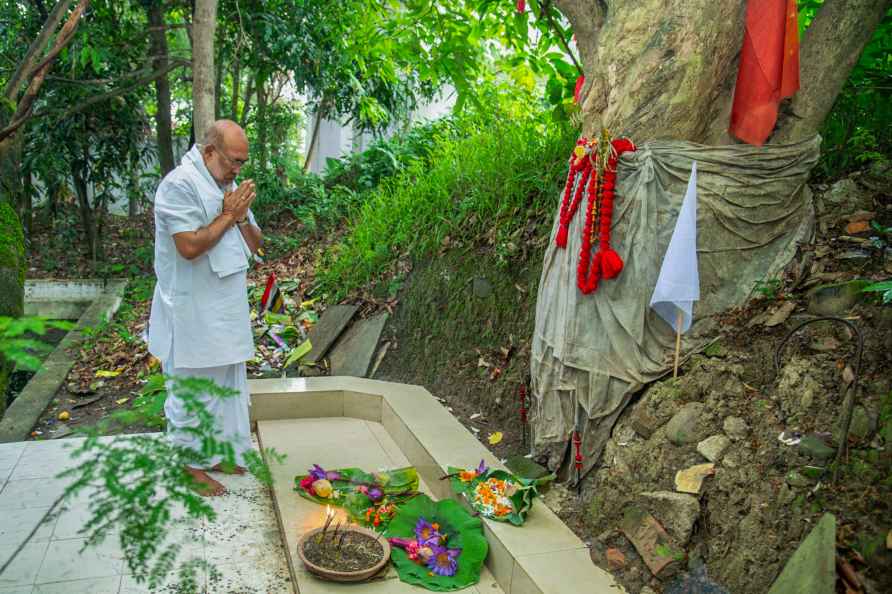 N. Biren Singh at Shree Govindajee Temple