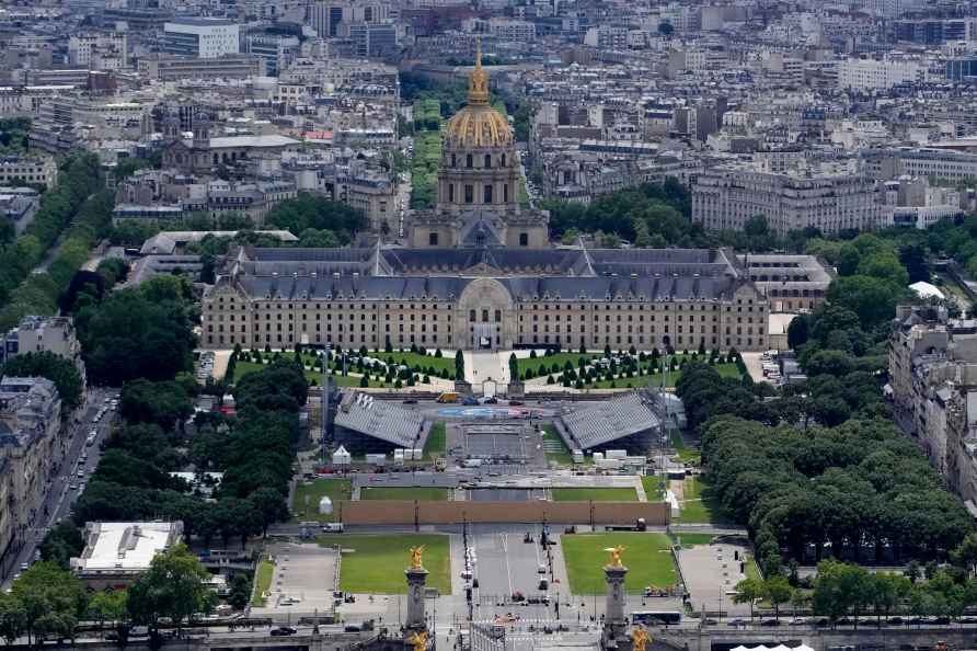 The Invalides is seen in Paris