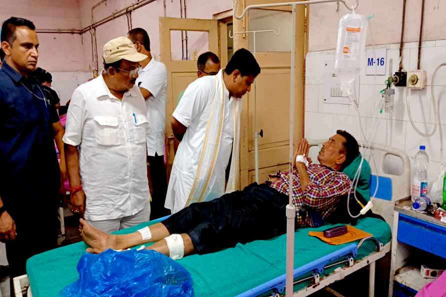 Sukanta Majumdar meets injured