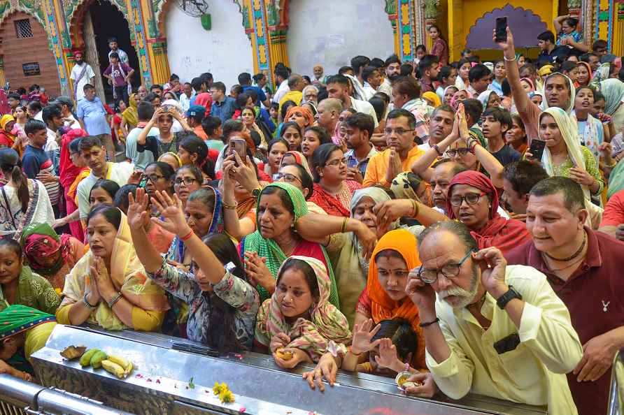 Mathura: Devotees offer prayers on the occasion of 'Nirjala Ekadashi...