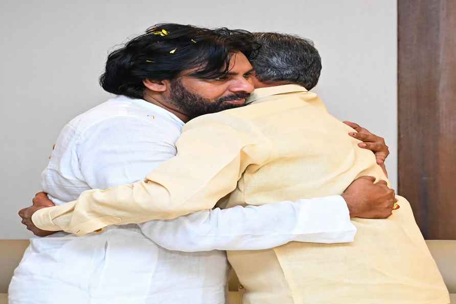 N. Chandrababu Naidu meets Pawan Kalyan