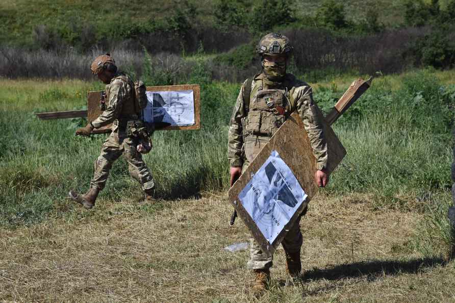 Practiced shooting at the front line in Zaporizhzhia region