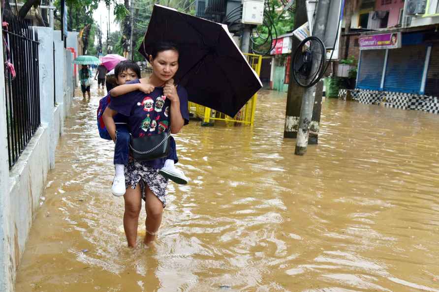 Weather: Waterlogging after rain in Assam