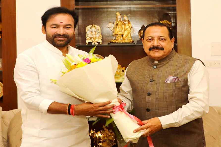 G Kishan Reddy meets Jitendra Singh