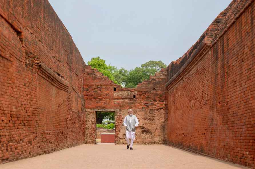 **EDS: IMAGE VIA @narendramodi ON WEDNESDAY, JUNE 19, 2024** Nalanda...