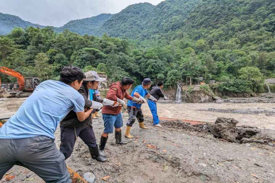 Zip line at rain-hit Mangan in Sikkim