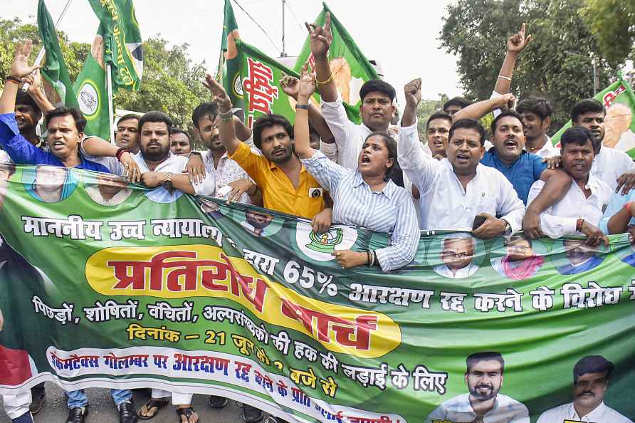 Protest after Patna HC struck down Bihar's quota hike