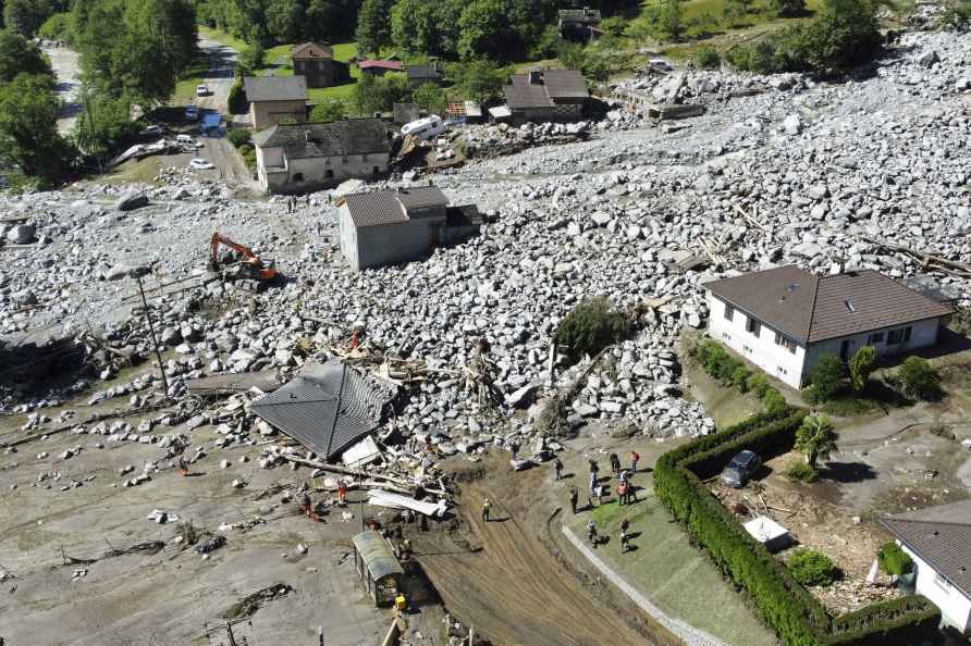 The Sorte village, community of Lostallo, in Southern Switzerland