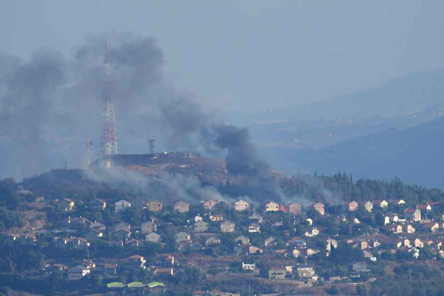 Hezbollah shelling in Lebanese town