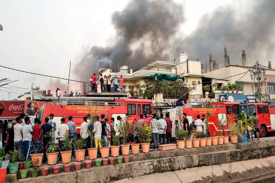 Fire breaks out near Jammu Railway Station