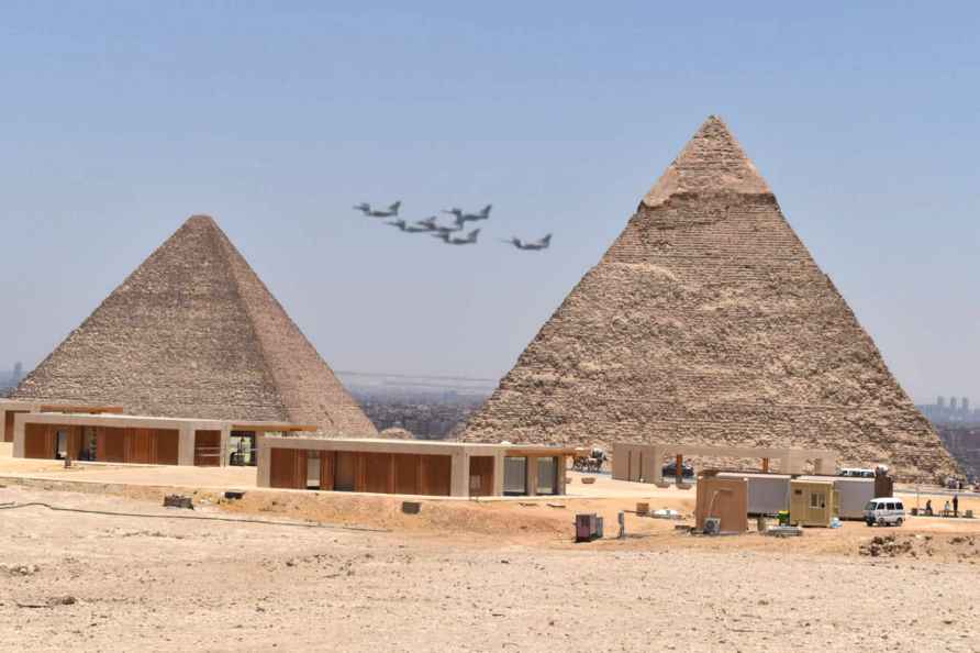 Indian Rafales flew over the Great Pyramids