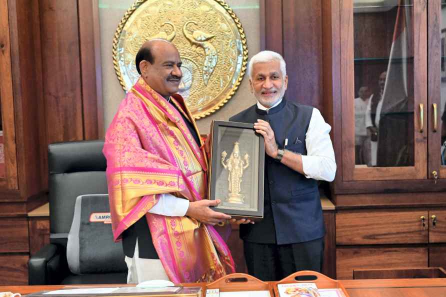 Vijayasai Reddy meets Lok Sabha Speaker Om Birla