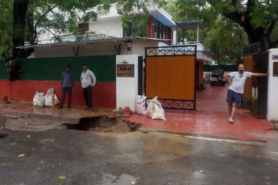 Weather: Road caved in after rains