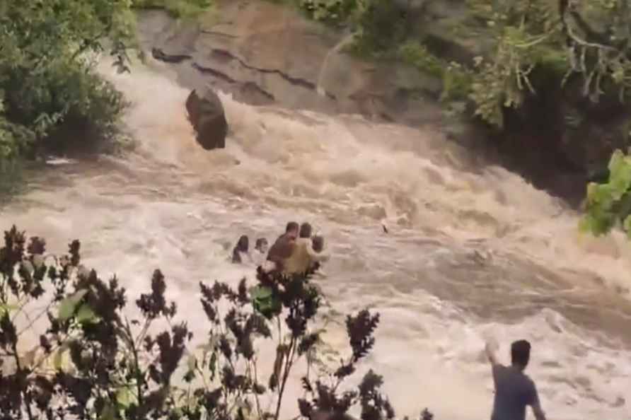 Five feared dead in waterfall close to backwater of Bhushi Dam